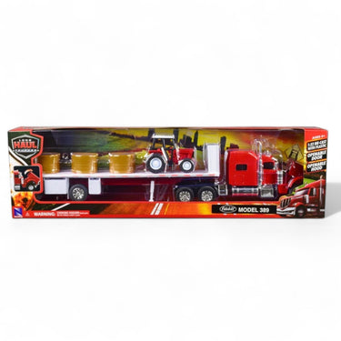Cama Baja Peterbilt 389 & Tractor Agrícola Escala 1:32